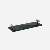 Marble & Brass Bathroom Storage Tray Organizer-Letifly Lights and Decor