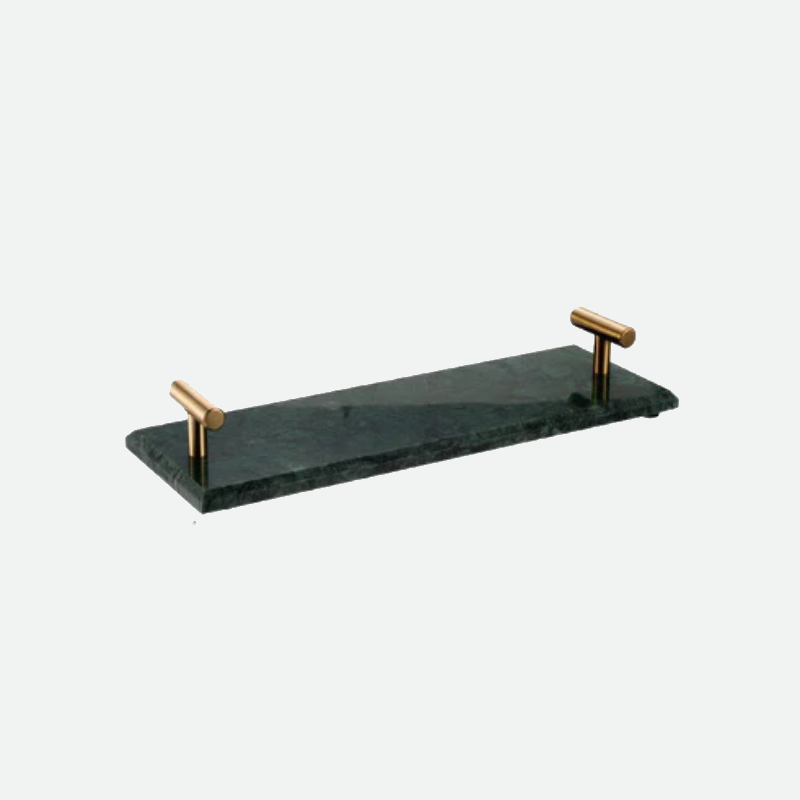 Marble & Brass Bathroom Storage Tray Organizer-Letifly Lights and Decor