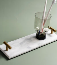 Natural Marble Made Organizer Storage Tray