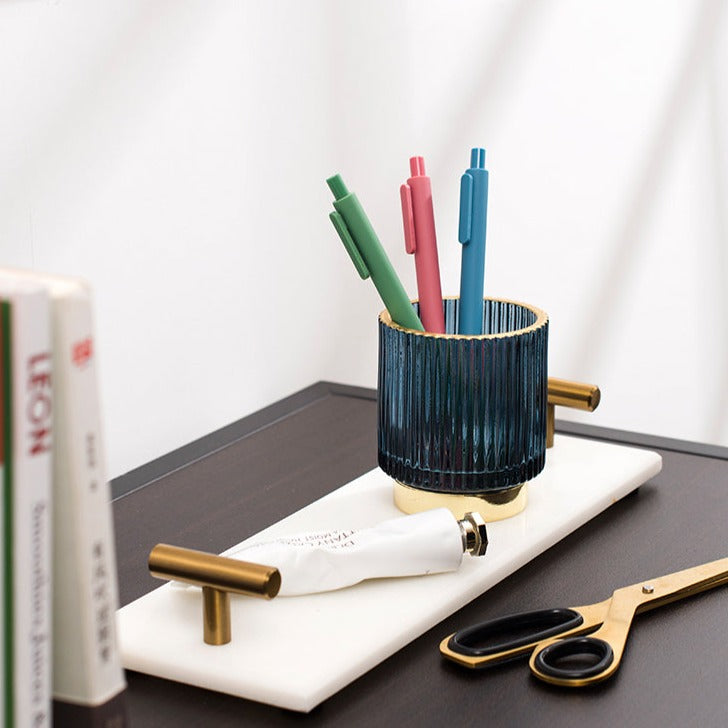 Natural Marble Made Organizer Storage Tray