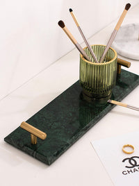 Natural Marble Made Organizer Storage Tray