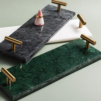 Natural Marble Made Organizer Storage Tray