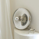 Mars Disk Wall & Ceiling Lamp chrome iron disk 13.8in diameter slim profile E27 base hardwired mount
