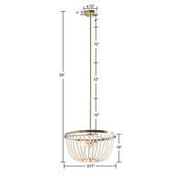 Melrose Beaded Chandelier-Letifly Lights and Decor