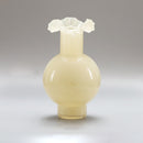 Light Milk Yellow High Sense Glass Vase 