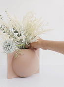 modern ceramic vase artistic shapes nude tones