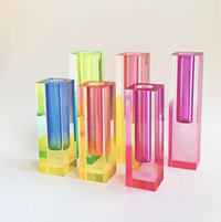 Modern Prism Acrylic Vase & Desktop Organizer-Letifly Lights and Decor