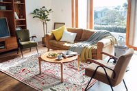 Danish Modern Sketch Abstract Area Rug & Tapestry