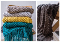 Modern Knit Throw Blanket