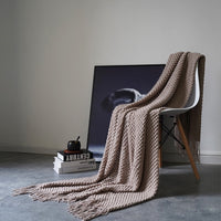 Modern Knit Throw Blanket