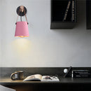 Modern Wood & Metal Wall Sconce with Faux Leather Strap-Letifly Lights and Decor