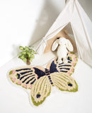 Butterfly Shaped rug tufted bath mat high quality