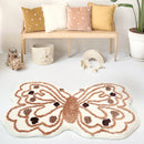 Butterfly Shaped rug tufted bath mat high quality