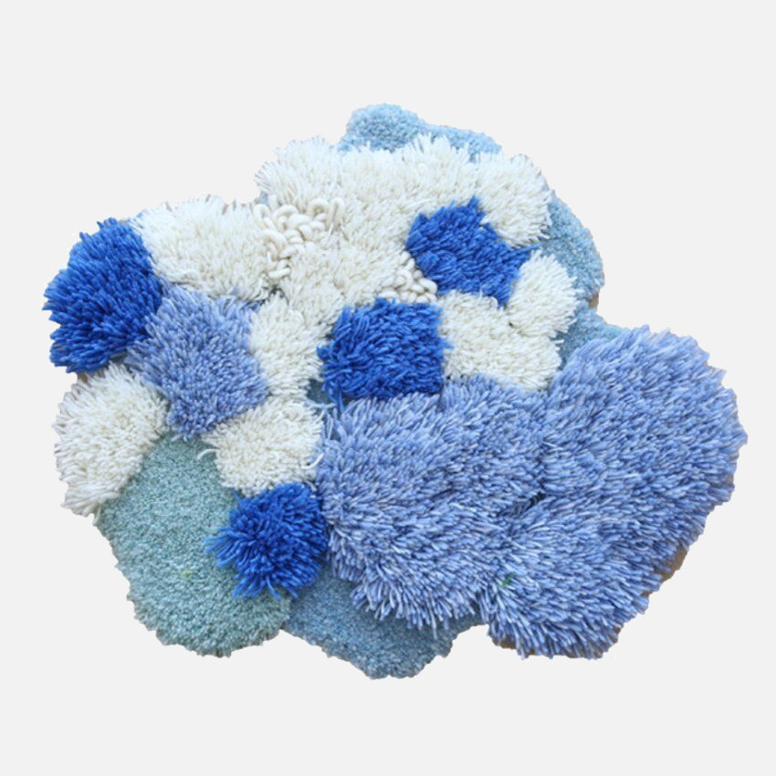 Moss Cloud Mixed Pile Wool Area Rug and Tapestry-Letifly Lights and Decor