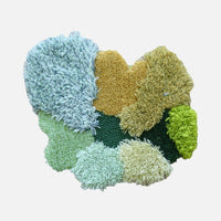 Moss Cloud Mixed Pile Wool Area Rug and Tapestry-Letifly Lights and Decor