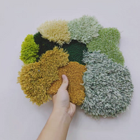 Moss Cloud Mixed Pile Wool Area Rug and Tapestry-Letifly Lights and Decor
