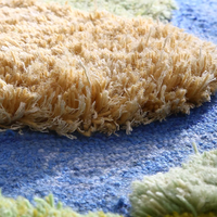 Moss Cloud Mixed Pile Wool Area Rug and Tapestry-Letifly Lights and Decor