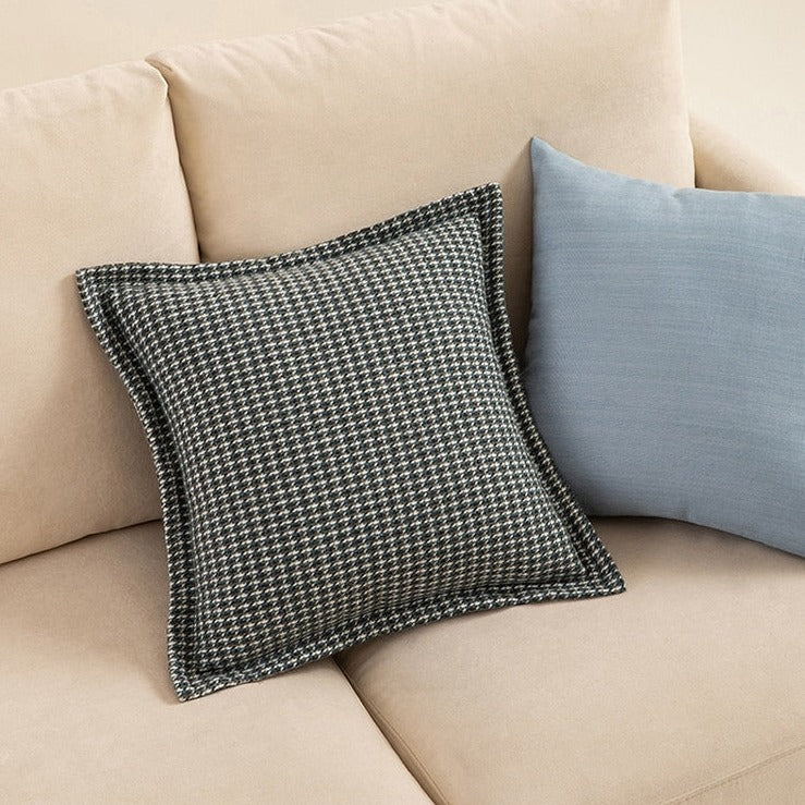 Square Fashion Houndstooth Lumbar Cushion For Sofa Cover Pillow