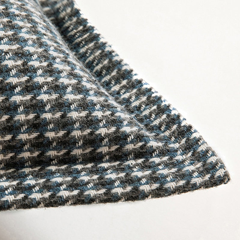 Square Fashion Houndstooth Lumbar Cushion For Sofa Cover Pillow'