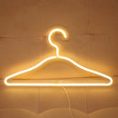 neon usb LED light  yellow clothes hanger