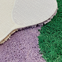 Curly Shaped Fleece Anti- Slip Floor Mat