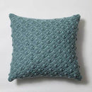 Vintage Cotton Crochet Knit Pillow Cover Blue