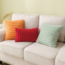 Polyester Extra Fluffy Faux Rabbit Design Pillow Cover