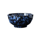 Round Indigo Blue Porcelain Big Bowl
