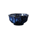 Round Indigo Blue Porcelain Noodle Bowl