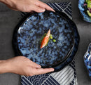 Round Indigo Blue Porcelain Small Plate