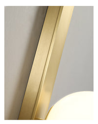 On the Edge Brass & Globe Wall Lamp-Letifly Lights and Decor