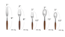 Only Natural Stainless Steel and Wood Flatware Set-Letifly Lights and Decor