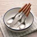 Only Natural Stainless Steel and Wood Flatware Set-Letifly Lights and Decor