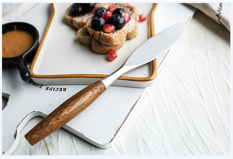 Only Natural Stainless Steel and Wood Flatware Set-Letifly Lights and Decor