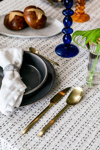 Onyx Black & Gold Stainless Steel Flatware Set-Letifly Lights and Decor