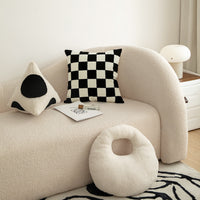 Pillows in Black and White Cushion Geometric Shape for Living Room
