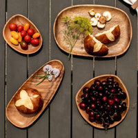 Oxford Black Walnut Serving Trays-Letifly Lights and Decor