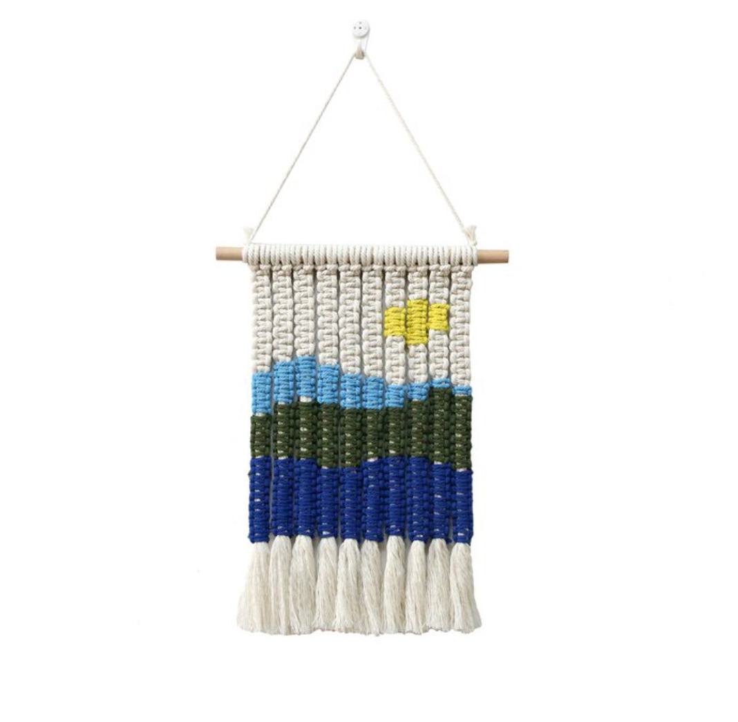 Paisaje Macramé Hanging Tapestry-Letifly Lights and Decor
