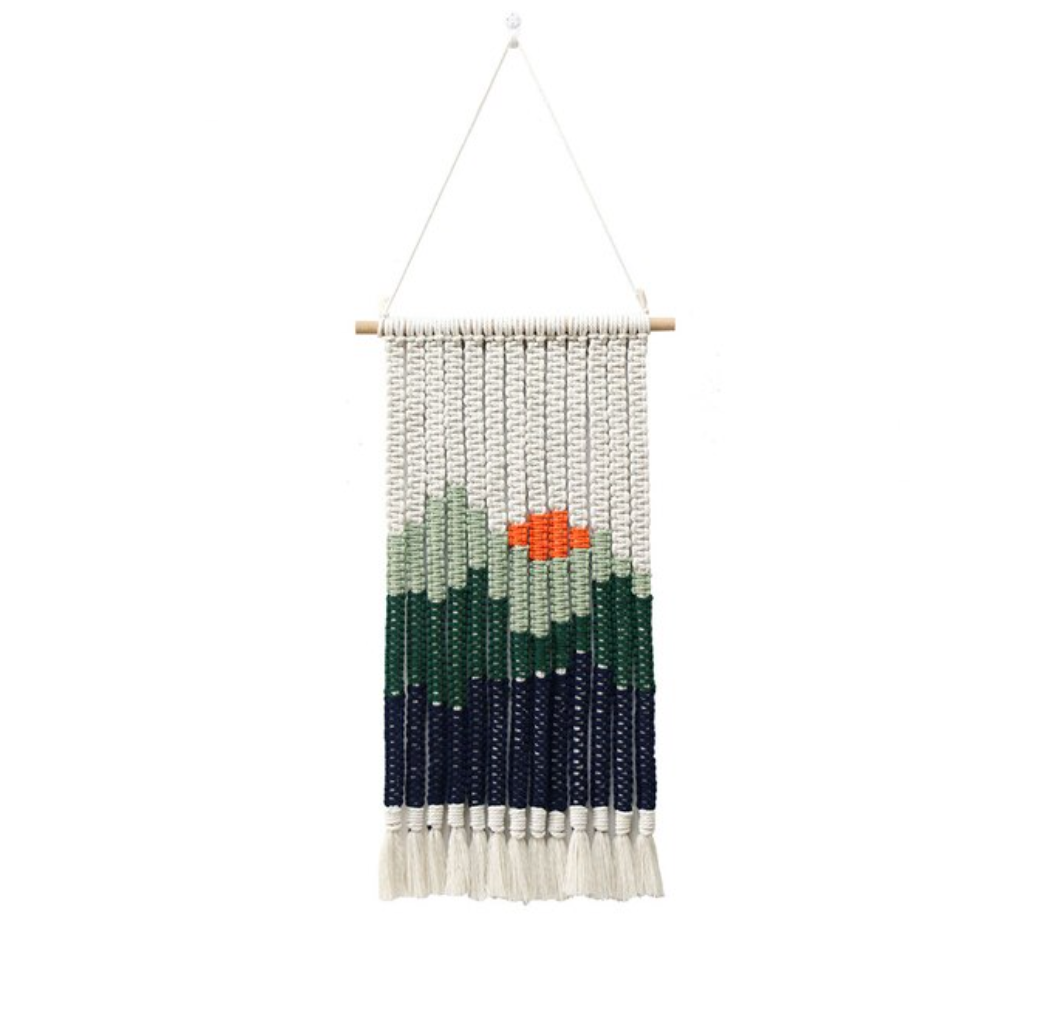 Paisaje Macramé Hanging Tapestry-Letifly Lights and Decor