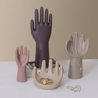 Home Decoration Ceramic Finger Palm Jewelry Display Shelf for Living Room