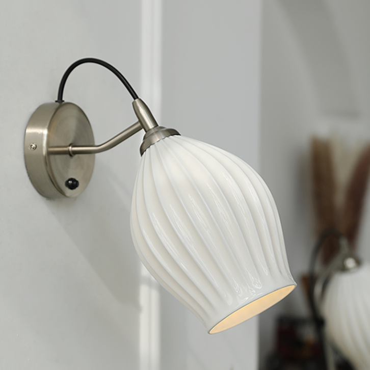 Paola Ceramic Minimalist Wall Sconce