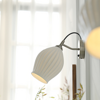 Ceramic Wall Lamp Chrome Gold Luxury Wall Sconce