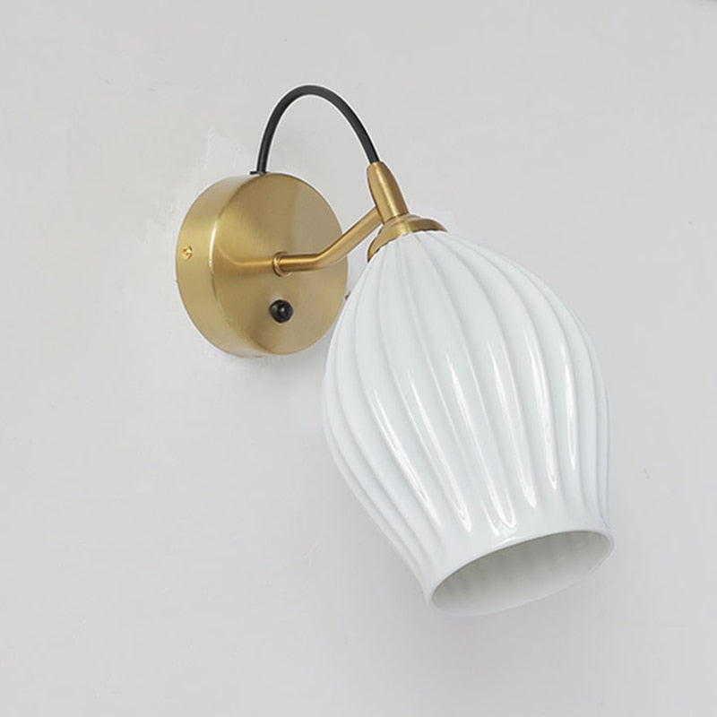 Paola Ceramic Minimalist Wall Sconce-Letifly Lights and Decor
