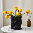 Paper Bag Whimsical Ceramic Vase