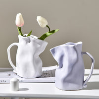 Paper Bag Whimsical Ceramic Vase