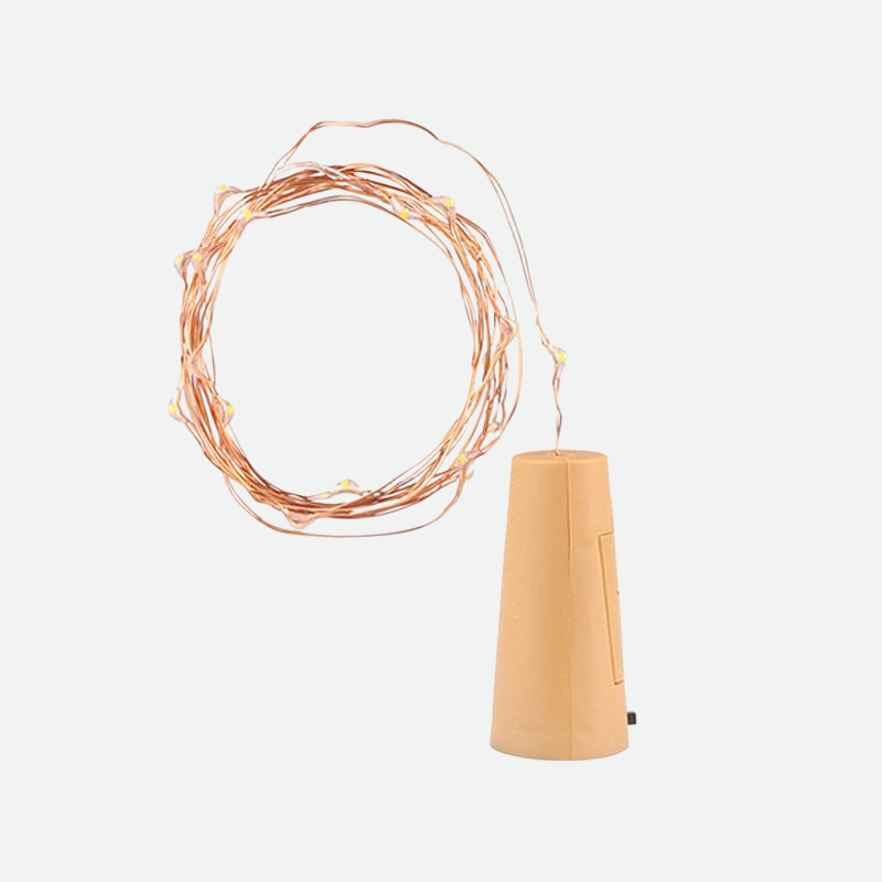 Patio Fairy Battery LED lights with Copper String-Letifly Lights and Decor