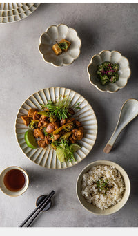 Pavlova Ceramic Dinner Plates-Letifly Lights and Decor
