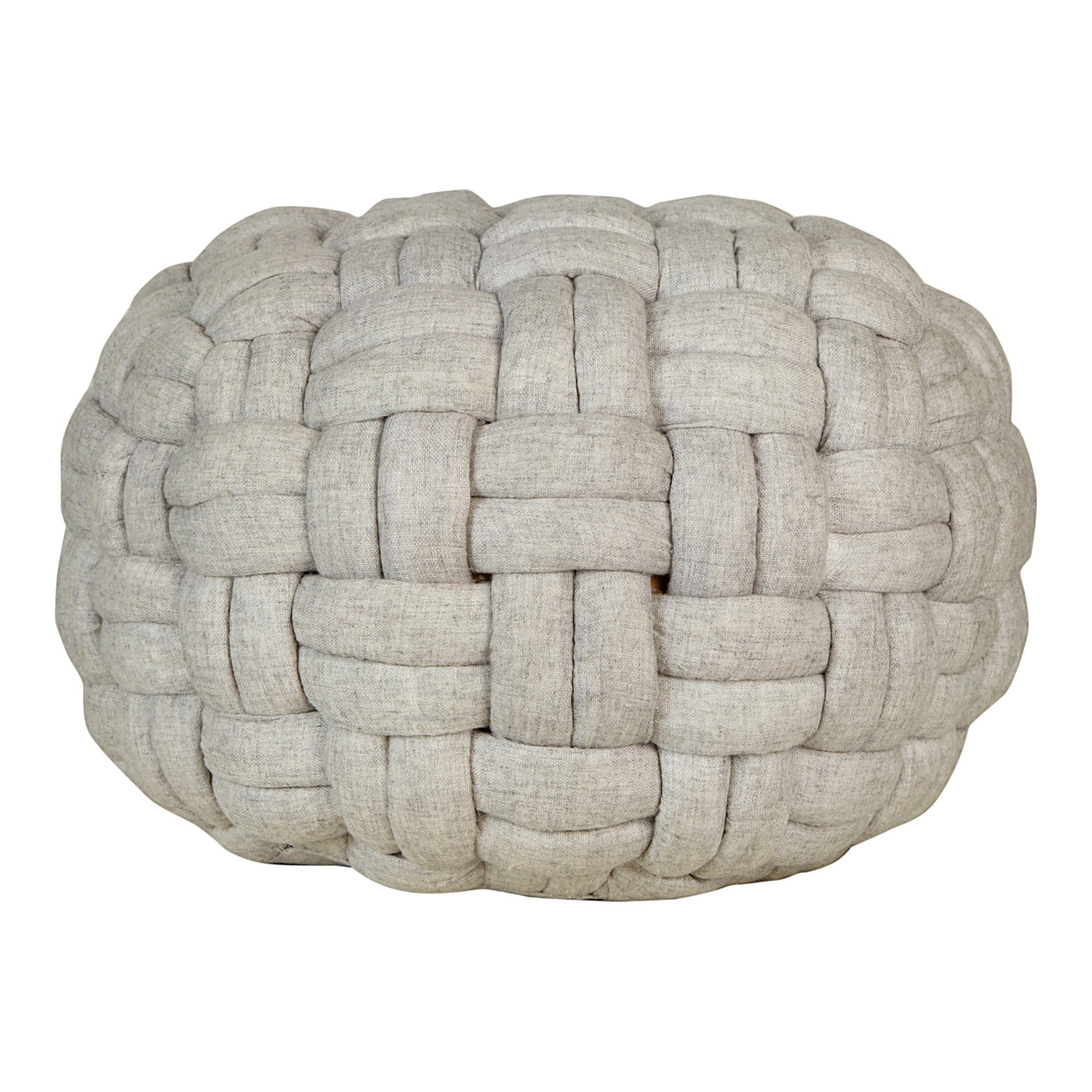 Pebble Puffed Weave Cable Knit Pouf-Letifly Lights and Decor