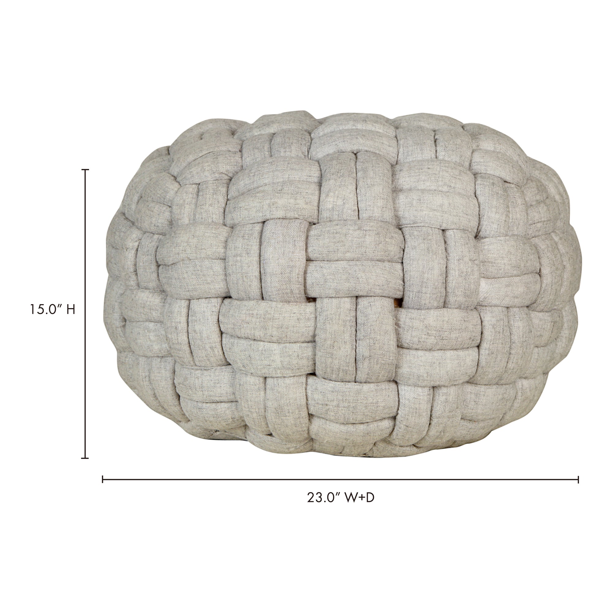 Pebble Puffed Weave Cable Knit Pouf-Letifly Lights and Decor