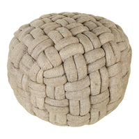 Pebble Puffed Weave Cable Knit Pouf-Letifly Lights and Decor
